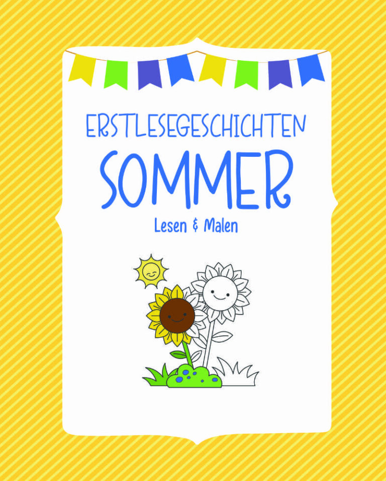 Lesen und Malen Buch für Kinder Sommer