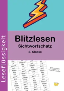 Material Leseflüssigkeit 2. Klasse Blitzlesen Sichtwortschatz