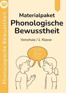 Materialpaket: Phonologische Bewusstheit – Zwei Kinder sprechen miteinander