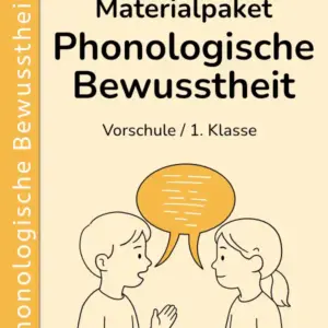 Materialpaket: Phonologische Bewusstheit – Zwei Kinder sprechen miteinander